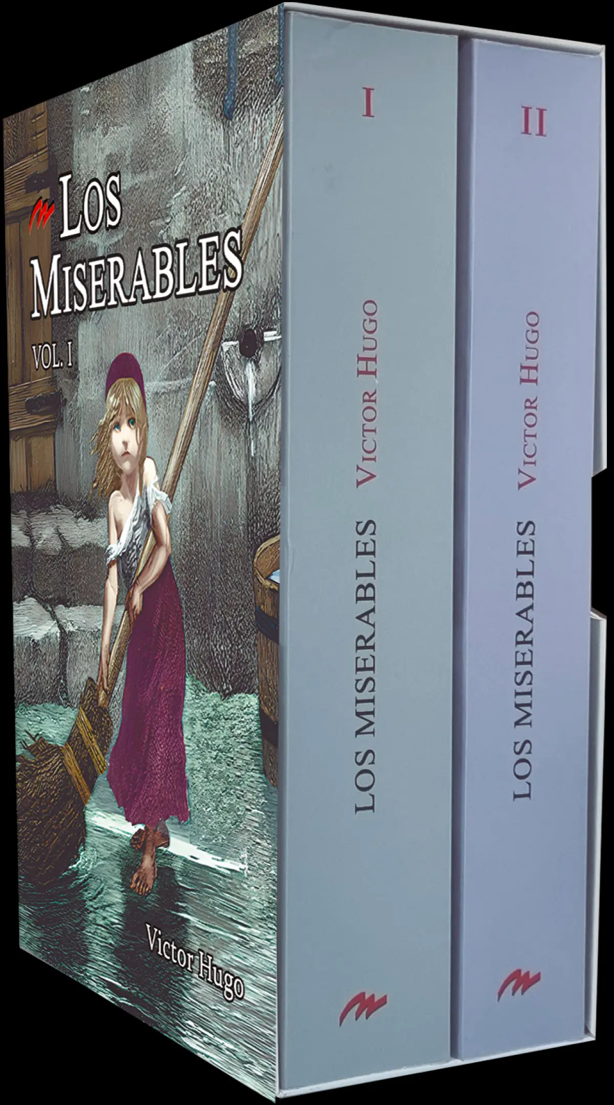 Portada de Los Miserables (2 volúmenes)