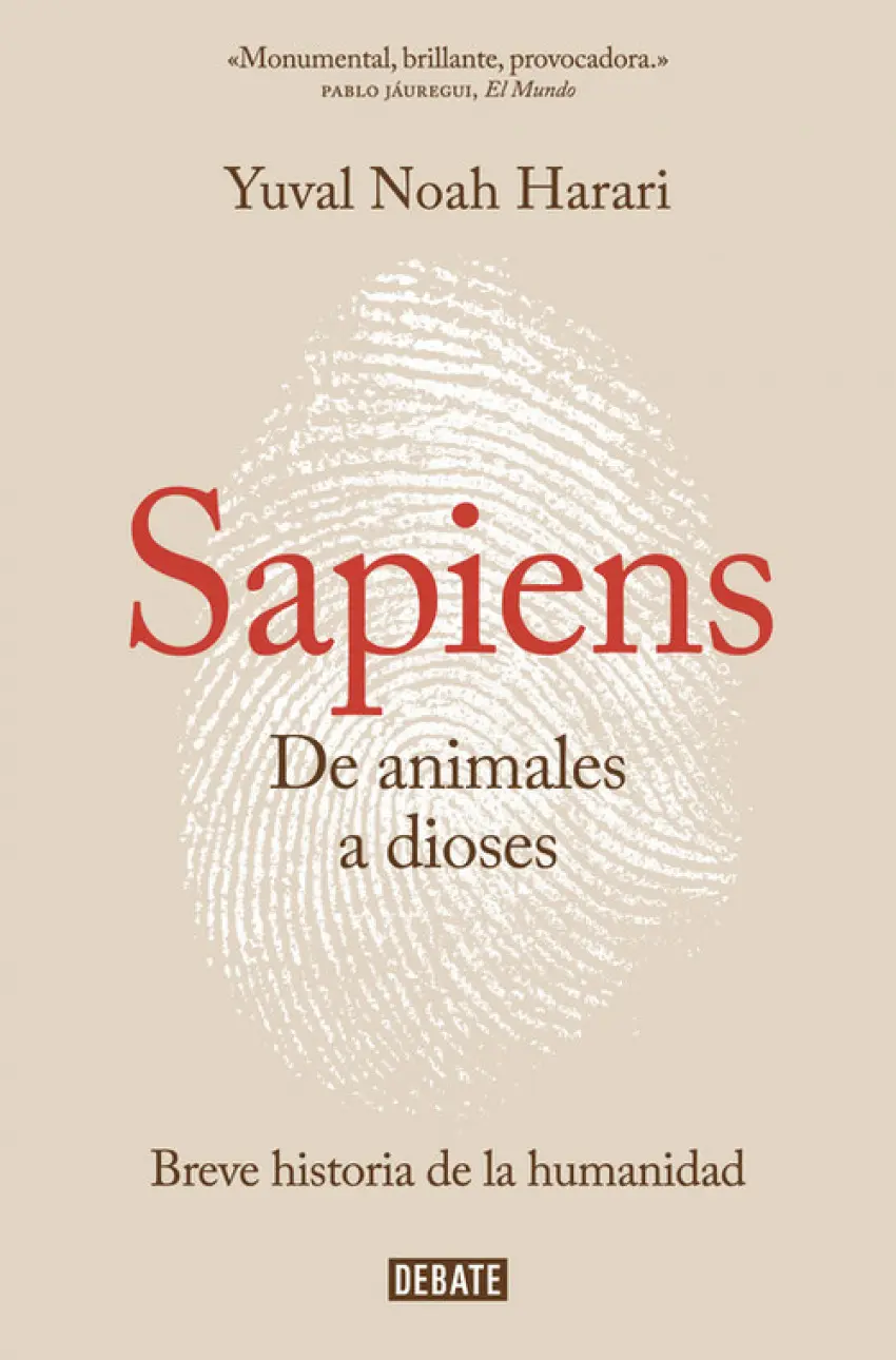 Portada de Sapiens. De animales a dioses