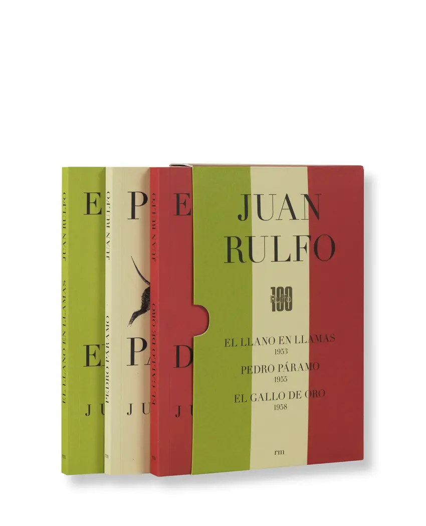 Portada de Pedro Páramo . Llano en llamas - El gallo de oro