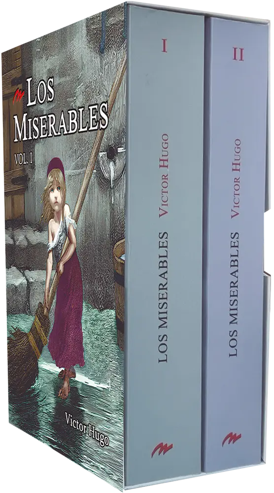 Portada de Los Miserables (2 volúmenes)